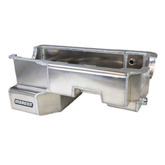 compare product Moroso Ford 351W Power Pouch Billet End Seals 9in Deep Rear Sump Aluminum Oil Pan