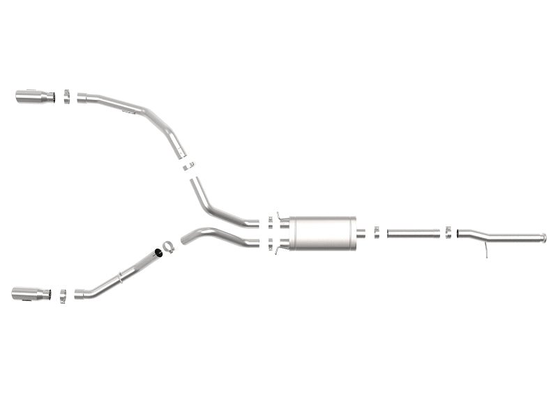 aFe Apollo GT Series 3 IN 409 SS Cat - Back Exhaust System w/ Polish Tip GM Sierra 1500 09 - 18 - My Store