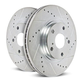 compare product Power Stop 10-12 Ford F-450 Super Duty Front Left Evolution Drilled & Slotted Rotor