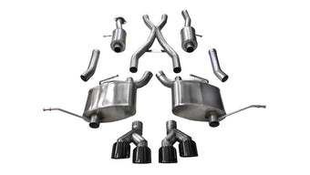 compare product Corsa 2014-2021 Jeep Grand Cherokee Summit Edition Black 2.5in Dual Rear Exit Cat-Back Exhaust