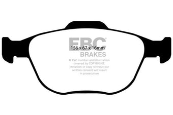 compare product EBC 02-04 Ford Focus 2.0 SVT Greenstuff Front Brake Pads