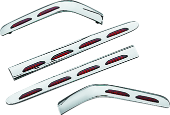 compare product Kuryakyn L.E.D. Saddlebag Molding Set 4 Piece 01-10 GL1800 Chrome