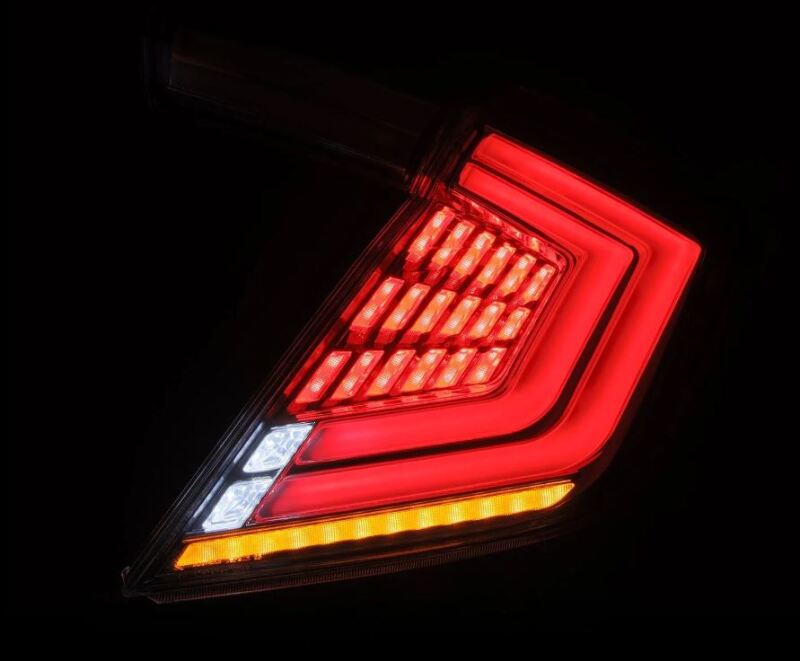 AlphaRex 16 - 21 Honda Civic Hatchback / Type - R FK8 Nova - Series LED Tail Lights (Pair) - Clear - My Store