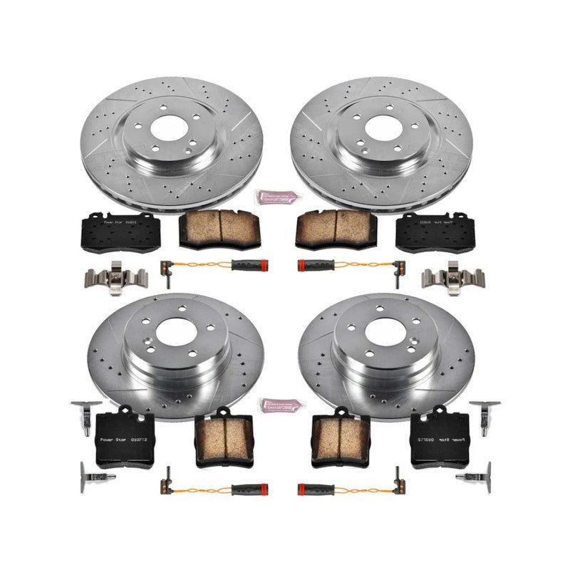 Power Stop 2004 Mercedes - Benz C230 Front & Rear Z23 Evolution Brake Kit - My Store