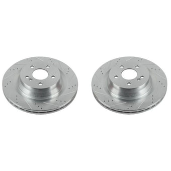 compare product Power Stop 12-18 Mercedes-Benz CLS550 Rear Evolution Drilled & Slotted Rotors - Pair