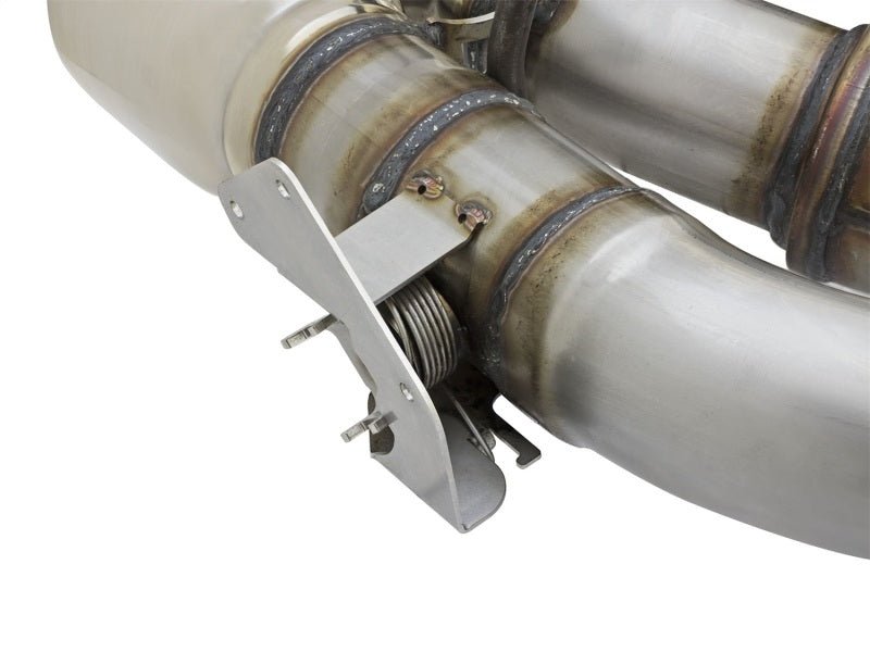aFe MACHForce XP 3in 304 SS Axle - Back Dual Exhaust (NPP) w/ Polished Tips 16 - 17 Camaro SS V8 - 6.2L - My Store