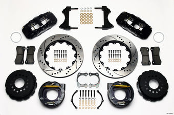 compare product Wilwood AERO4 Rear P-Brake Kit 14.00in Drilled Big Ford New Style 2.50in Offset