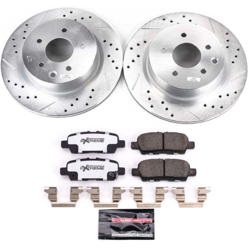 Power Stop 18 - 19 Nissan 370Z Rear Z26 Street Warrior Brake Kit - My Store