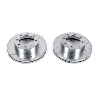 compare product Power Stop 13-16 Ford F-450 Super Duty Front Drilled & Slotted Rotor - Pair