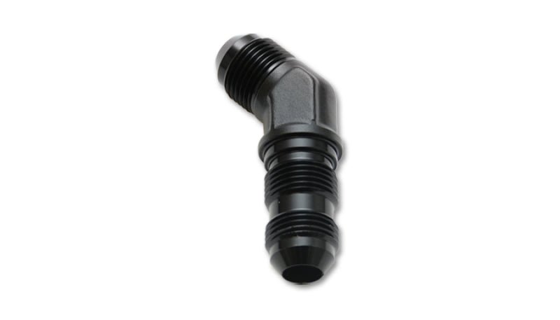 Vibrant - 3AN Bulkhead Adapter 45 Degree Elbow Fitting - Anodized Black Only - My Store