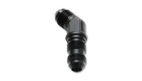 Vibrant - 3AN Bulkhead Adapter 45 Degree Elbow Fitting - Anodized Black Only - My Store