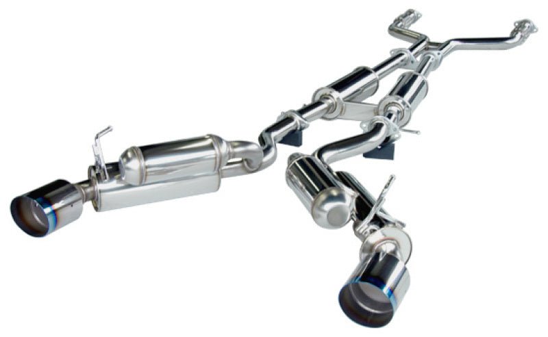HKS 08 - 13 Infiniti G37 Coupe Dual Hi - Power Ti Tip Catback Exhaust (SUS304 NO COATING) - My Store