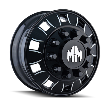 compare product Mayhem 8180 BigRig 24.5x8.25 / 10x285.75 BP / 168mm Offset / 220.1mm Hub Inner Black Wheel