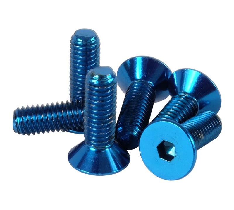 NRG Steering Wheel Screw Upgrade Kit (Conical) - Blue - My Store
