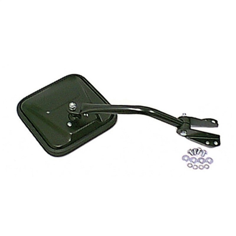 Omix Mirror Head and Arm Blk Left - Side - 55 - 86 CJ Models - My Store