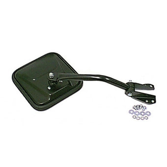compare product Omix Mirror Head and Arm Blk Left-Side- 55-86 CJ Models