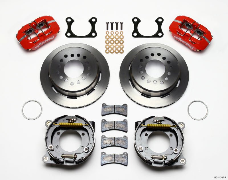 Wilwood Dynapro Low - Profile 11.00in P - Brake Kit - Red Big Ford 2.36in Offset - My Store