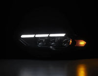 AlphaRex 18 - 20 Ford Mustang NOVA LED Proj Headlights Black w/Activ Light/Seq Signal/Switch DRL - My Store