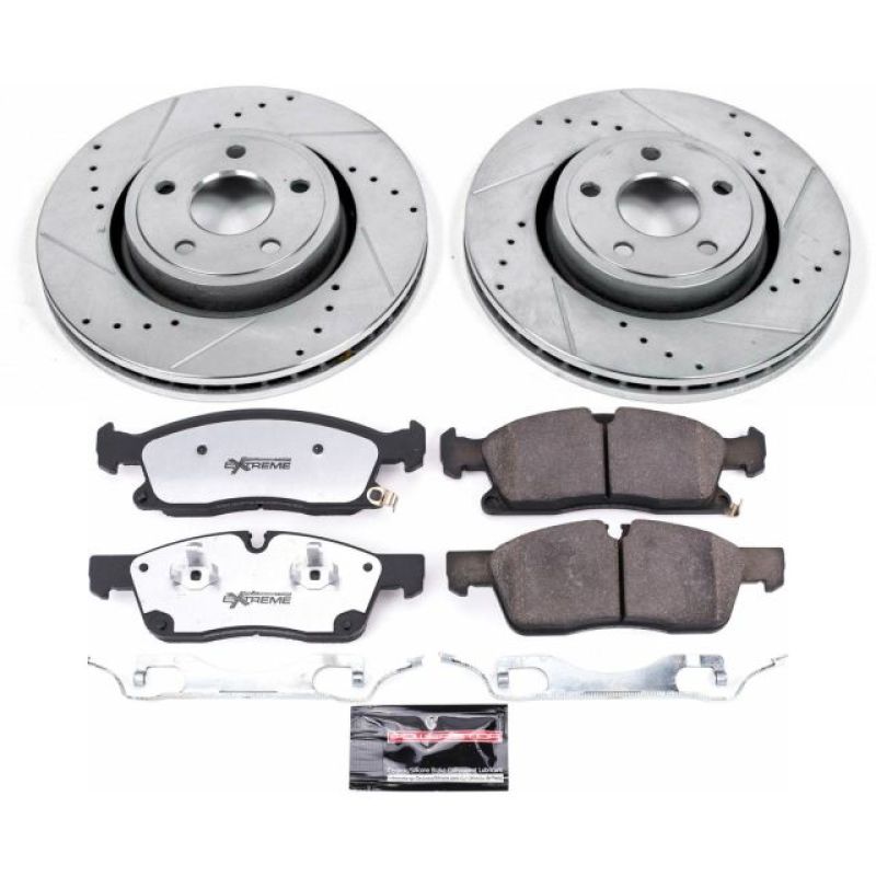 Power Stop 16 - 19 Jeep Grand Cherokee Front Z36 Truck & Tow Brake Kit - My Store
