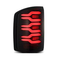 AlphaRex 14 - 18 GMC Sierra 1500/2500HD/3500HD LUXX - Series LED Tail Lights Blk w/Actv Light & Seq. Sig - My Store