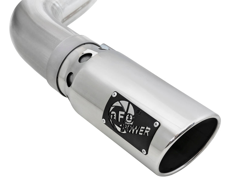 aFe Atlas 4in Aluminized Steel DPF - Back Exh 18 - 19 Ford F - 150 V6 - 3.0L (td) w/ Polished Tip - My Store
