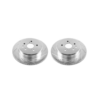 compare product Power Stop 16-17 Lexus GS200t Rear Evolution Drilled & Slotted Rotors - Pair