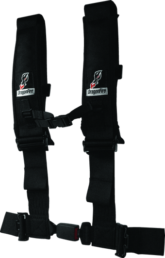 compare product DragonFire Racing Harness H-Style- 4-Point- EZ-Adjust- 3in Buckle- Black