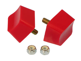 compare product Prothane Universal Bump Stop 1X1 3/4X1 7/16 Crvd Top - Red