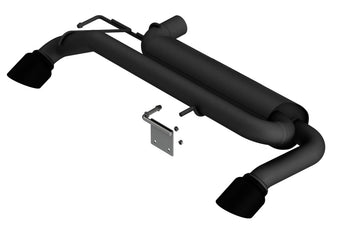 compare product Borla 21-22 Ford Bronco 2.3L 4WD ATAK Axle Back Exhaust w/ Black Coated Tips