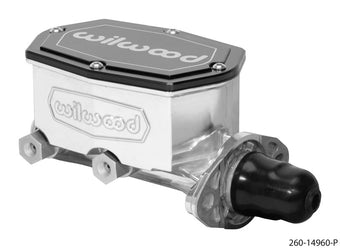 compare product Wilwood Compact Tandem Master Cylinder - 1.12in Bore - w/Pushrod (Ball Burnished)