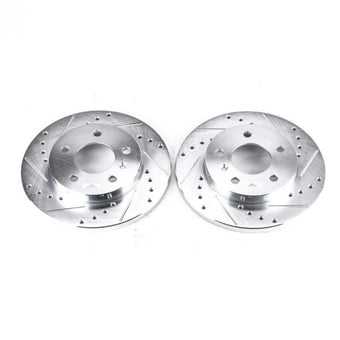 compare product Power Stop 05-09 Buick Allure Rear Evolution Drilled & Slotted Rotors - Pair