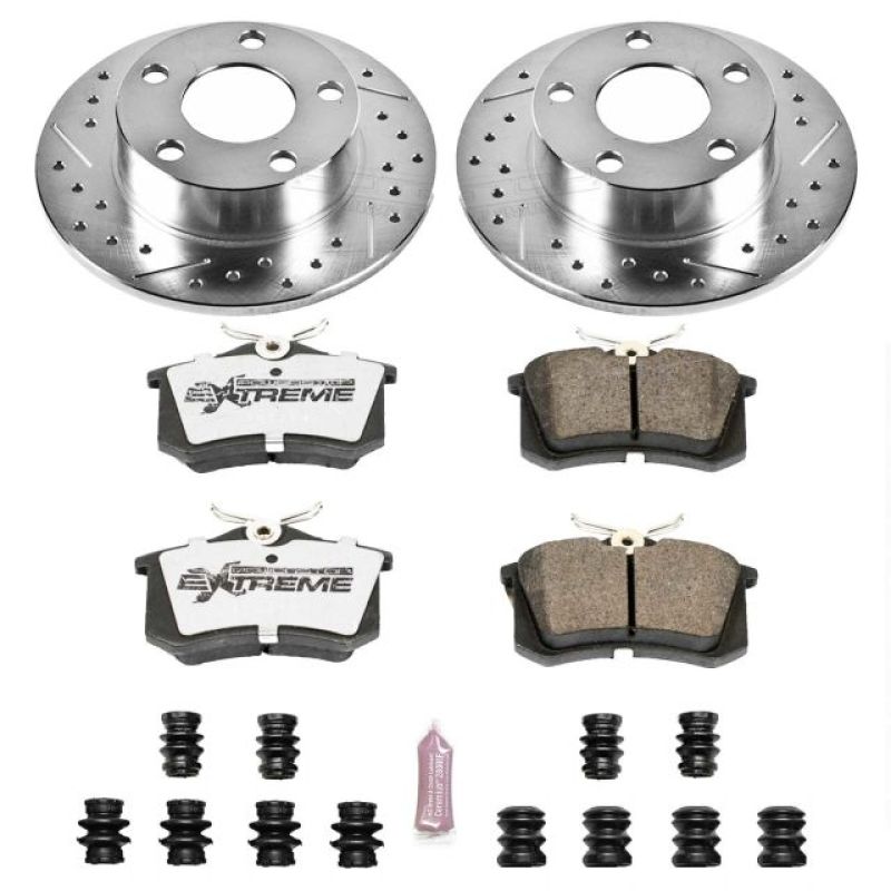Power Stop 98 - 01 Audi A6 Quattro Rear Z26 Street Warrior Brake Kit - My Store