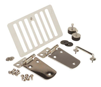 compare product Kentrol 98-06 Jeep Wrangler TJ Hood Kit Without Hood Catch - Polished Silver