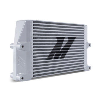 compare product Mishimoto Heavy-Duty Oil Cooler - 10in. Same-Side Outlets - Silver