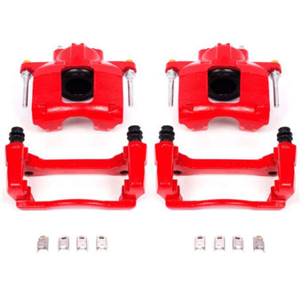 compare product Power Stop 07-18 Jeep Wrangler JK Front Red Calipers w/Brackets - Pair