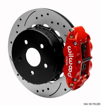 compare product Wilwood Narrow Superlite 4R Rear Brake Kit 14.00in Red 2020-Up Jeep JT w/ Lines