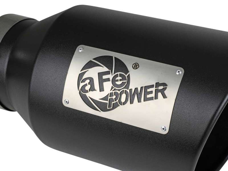 aFe Power Universal 5in Inlet 8in Outlet MACH Force - XP Clamp - On Exhaust Tip - Black - My Store