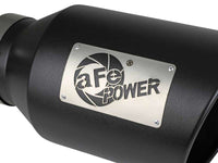aFe Power Universal 5in Inlet 8in Outlet MACH Force - XP Clamp - On Exhaust Tip - Black - My Store