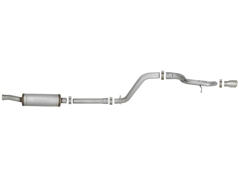 aFe MACH Force - Xp 2.5in 409SS Axle - Back Hi - Tuck Exh Sys w/ Pol Tip 18 - 20 Jeep Wrangler (JL) V6 3.6L - My Store