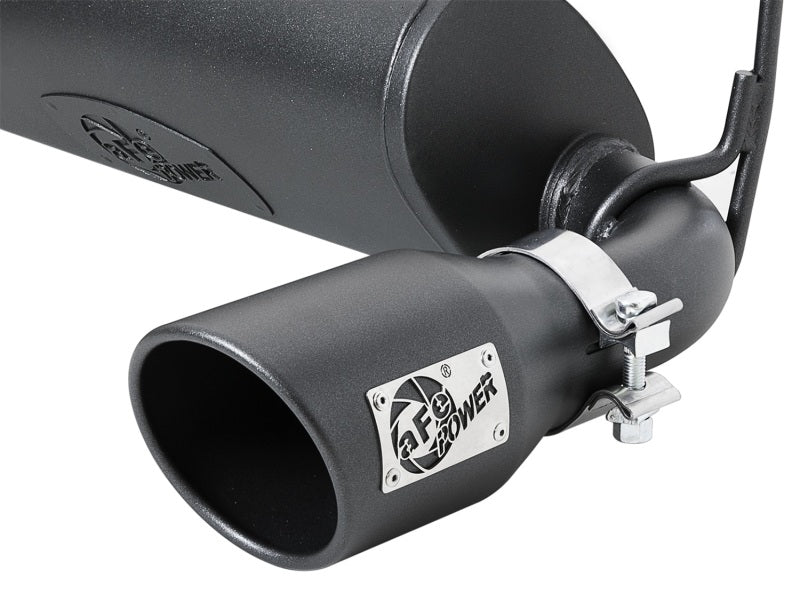 aFe Rebel Series 2.5in 409 SS Axle - Back Exhaust w/ Black Tips 2018+ Jeep Wrangler (JL) V6 3.6L - My Store