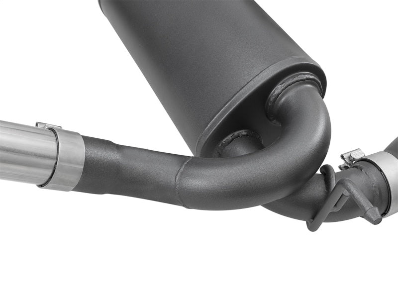 aFe Rebel Series 2.5in 409 SS Cat - Back Exhaust w/ Black Tips 2007+ Jeep Wrangler (JK) V6 3.6L/3.8L - My Store