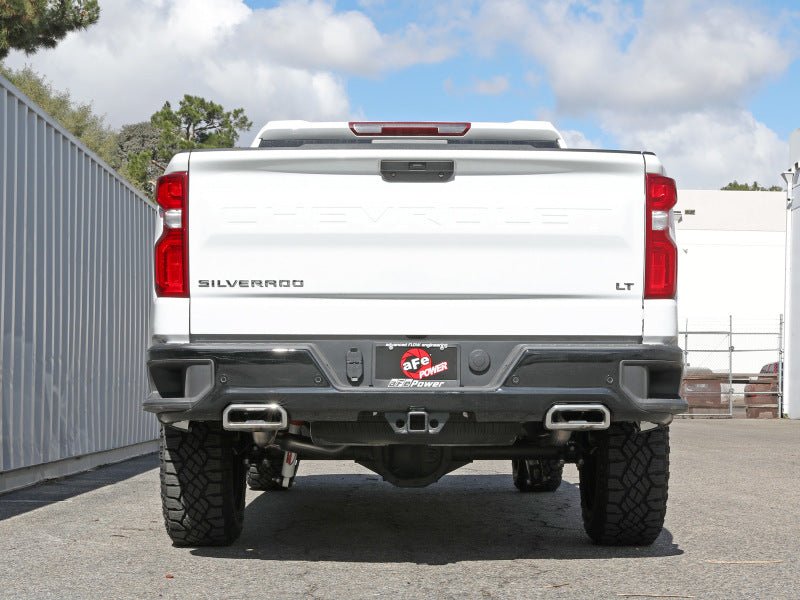 aFe Gemini XV 4in to Dual 3in 304 SS Cat - Back Exhaust w/ Cutout 19 - 21 GM Silverado/Sierra V8 - 6.2L - My Store