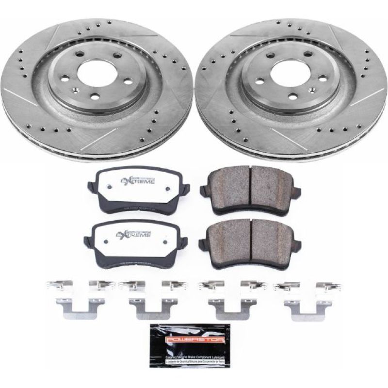 Power Stop 10 - 11 Audi S4 Rear Z26 Street Warrior Brake Kit - My Store