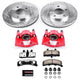Power Stop 90 - 93 Cadillac DeVille Front Z36 Truck & Tow Brake Kit w/Calipers - My Store