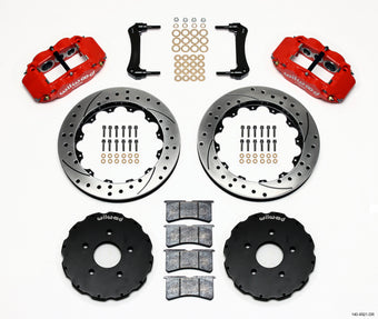 compare product Wilwood Narrow Superlite 6R Front Hat Kit 13.06in Drill Red 2005-up Corvette C6