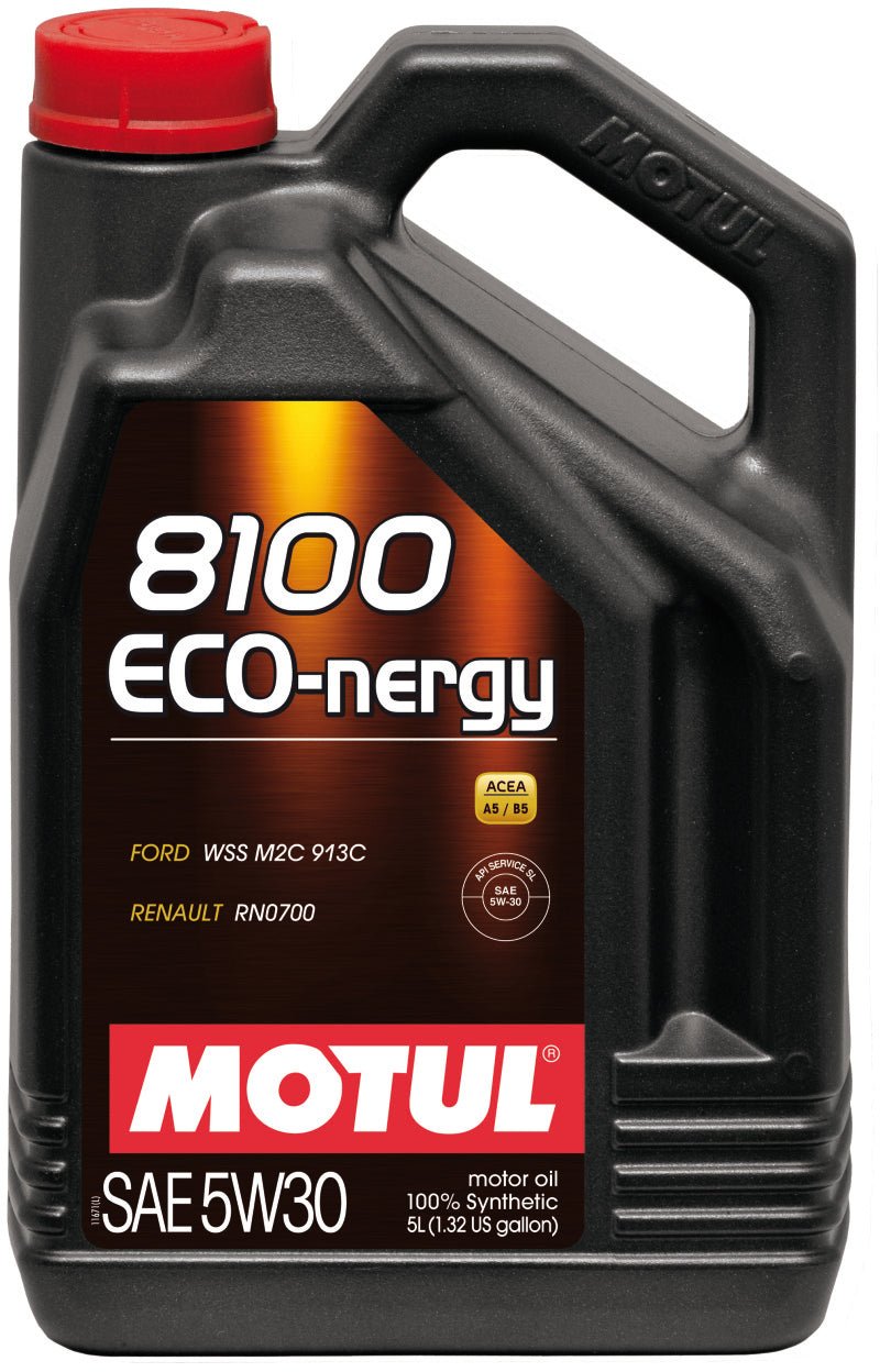 Motul 5L Synthetic Engine Oil 8100 5W30 ECO - NERGY - Ford 913C - My Store