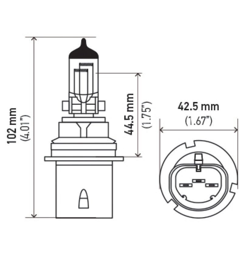 Hella Bulb 9004 12V 65/45W Xen Wht Xb (2) - My Store