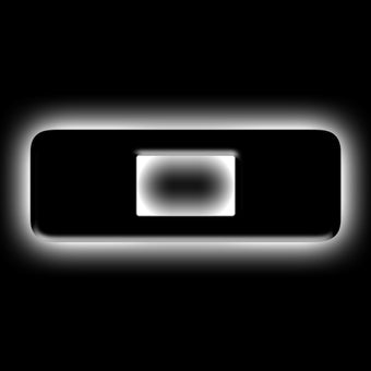 compare product ORACLE Lighting Universal Illuminated LED Letter Badges - Matte Blk Surface Finish - O