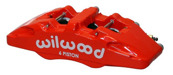 compare product Wilwood Caliper-Forged Dynapro 6 5.25in Mount-Red-L/H 1.62/1.12/1.12in Pistons 1.10in Disc