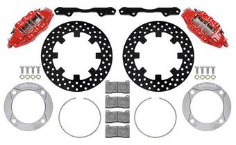 compare product Wilwood 2014+ Polaris RZR XP 1000 Front Kit 11.25in Drilled - Red